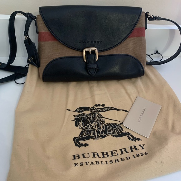 Burberry Handbags - Burberry crossbody canvas bag